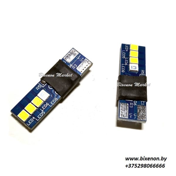 T10-W5W-3030-blue-white