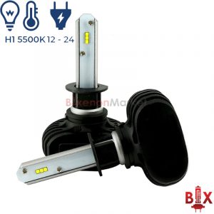 Светодиодные LED лампы головного света H1 на радиаторе S1