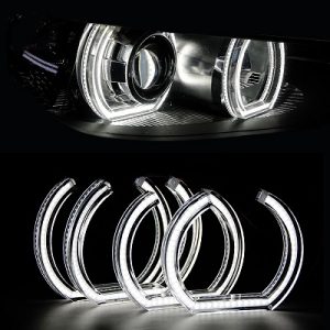 Ангельские глазки CRYSTAL Halo 3D Белые