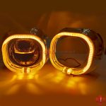 Маска квадратная с Желтой подсветкой 3.0'