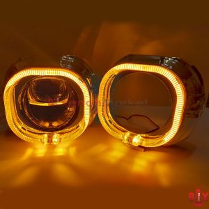 Маска квадратная с Желтой подсветкой 3.0'