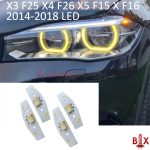 Желтые глазки BMW X5 F15 / X6 F16 / X3 F25 / X4 F25 LED